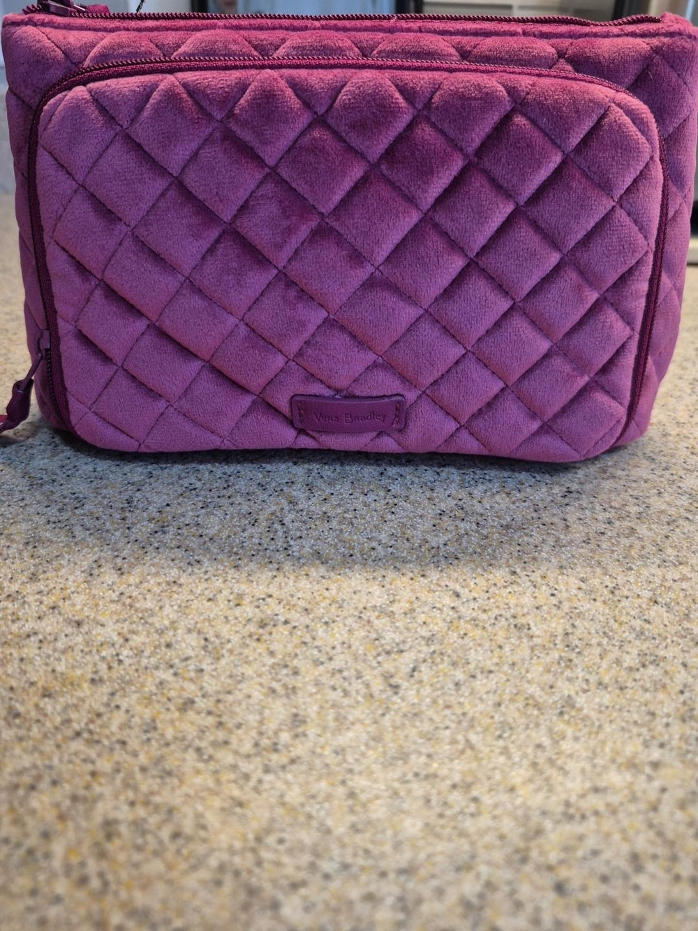 Vera Bradley Compact Organizer Quilted Floral Cosmetic Bag